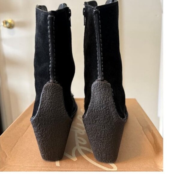 Pons Quintana Estela Black Suede Ankle Boots Sz US 9 EUR 40 - Picture 2 of 5